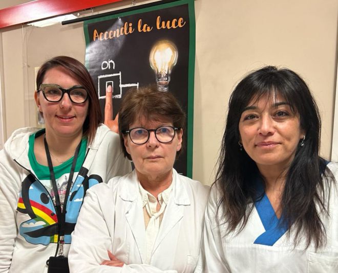 Nella foto, il personale del Coordinamento Prelievo d'organi di Asst Lariana